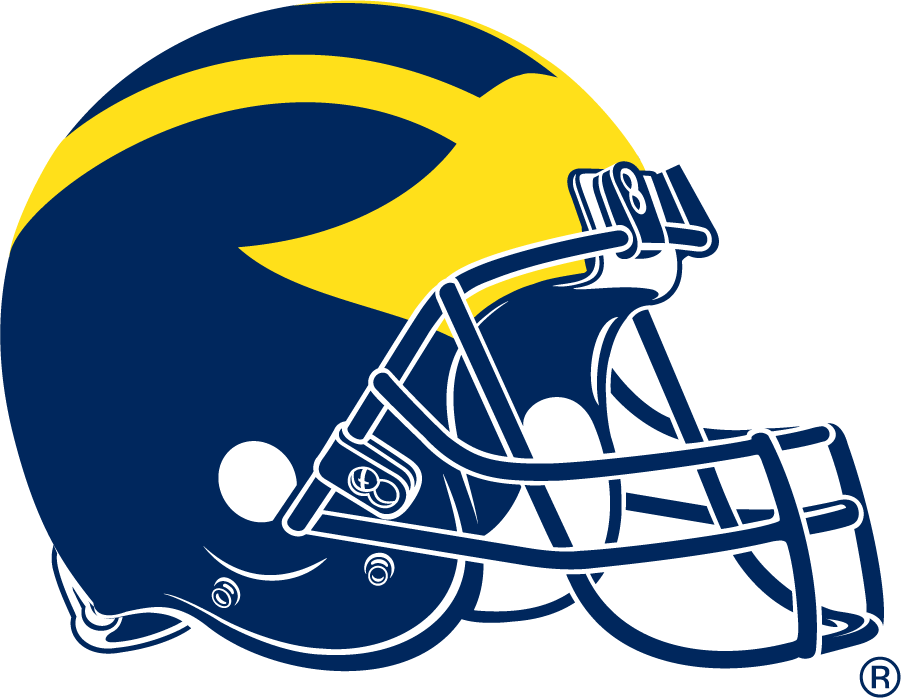 Michigan Wolverines 1975-1993 Helmet Logo iron on transfers for clothing